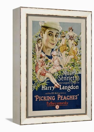 PICKING PEACHES, Harry Langdon with the 1924 Bathing Girls, 1924.-null-Framed Stretched Canvas