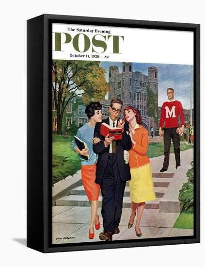 "Picking Poindexter" Saturday Evening Post Cover, October 17, 1959-Richard Sargent-Framed Premier Image Canvas