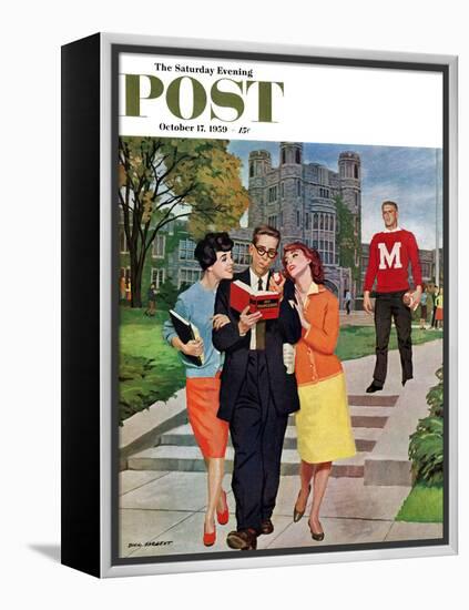 "Picking Poindexter" Saturday Evening Post Cover, October 17, 1959-Richard Sargent-Framed Premier Image Canvas