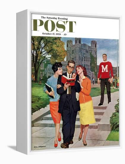 "Picking Poindexter" Saturday Evening Post Cover, October 17, 1959-Richard Sargent-Framed Premier Image Canvas