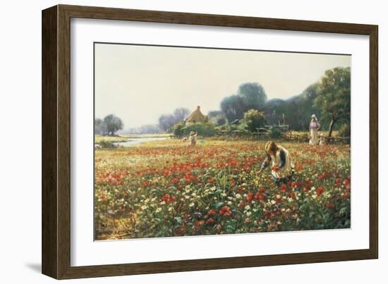 Picking Posies-William Kay Blacklock-Framed Giclee Print