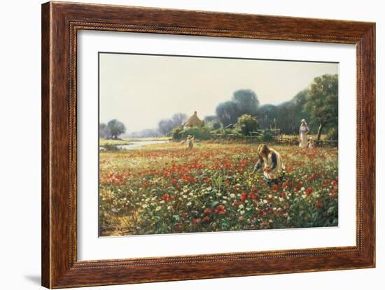 Picking Posies-William Kay Blacklock-Framed Giclee Print