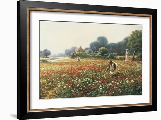 Picking Posies-William Kay Blacklock-Framed Giclee Print