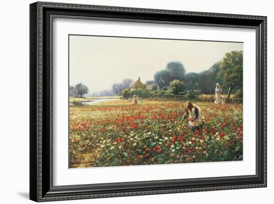 Picking Posies-William Kay Blacklock-Framed Giclee Print