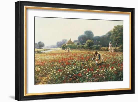 Picking Posies-William Kay Blacklock-Framed Giclee Print