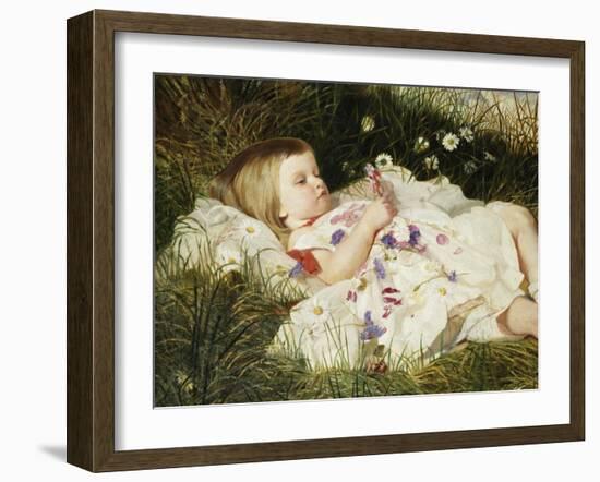 Picking Posies-William Blake Richmond-Framed Giclee Print