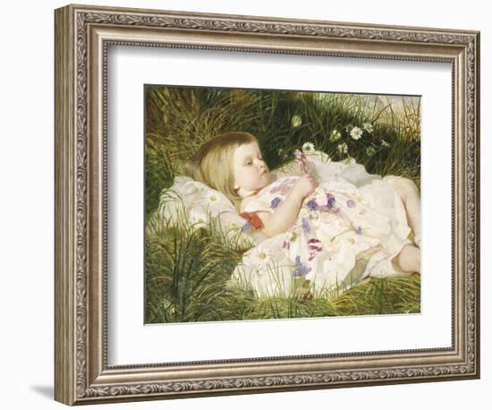 Picking Posies-William Blake Richmond-Framed Giclee Print