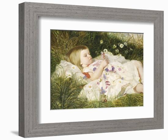 Picking Posies-William Blake Richmond-Framed Giclee Print