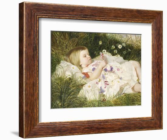 Picking Posies-William Blake Richmond-Framed Giclee Print