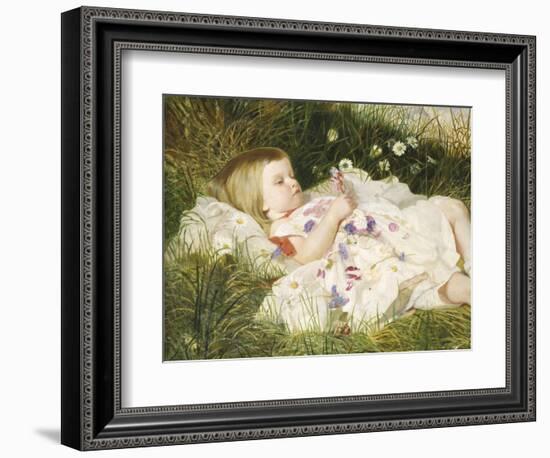 Picking Posies-William Blake Richmond-Framed Giclee Print