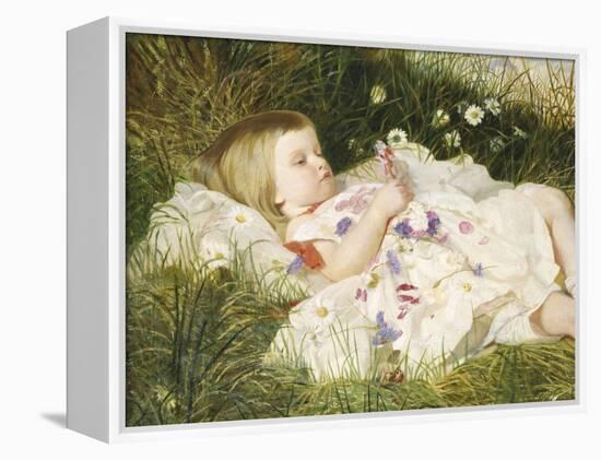 Picking Posies-William Blake Richmond-Framed Premier Image Canvas