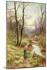 Picking Primroses by the Stream-Ernest Walbourn-Mounted Giclee Print