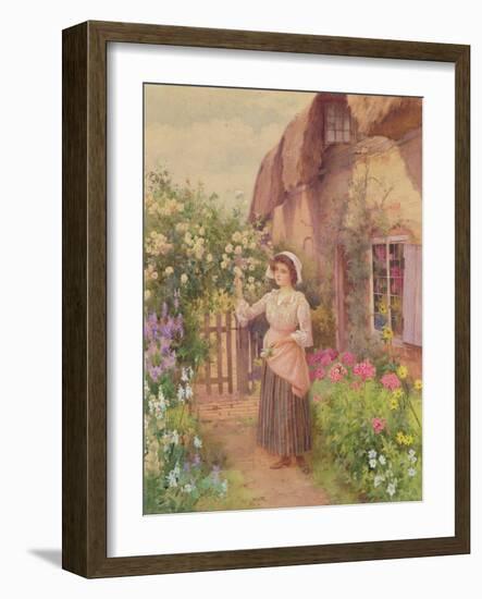 Picking Roses-William Affleck-Framed Giclee Print