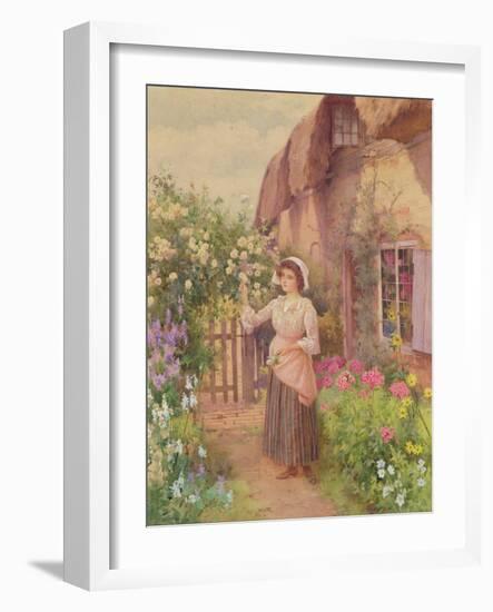 Picking Roses-William Affleck-Framed Giclee Print