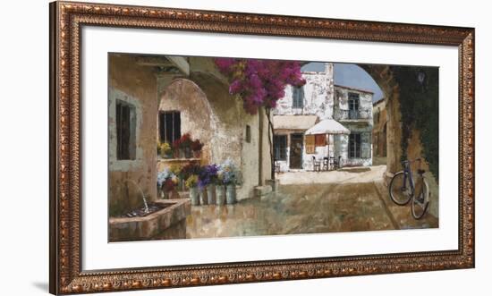 Picking Up Flowers-Gilles Archambault-Framed Art Print