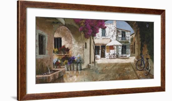 Picking Up Flowers-Gilles Archambault-Framed Art Print