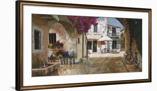 Picking Up Flowers-Gilles Archambault-Framed Art Print