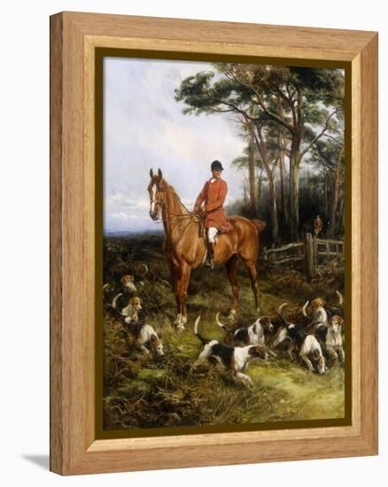 Picking up the scent-Heywood Hardy-Framed Premier Image Canvas