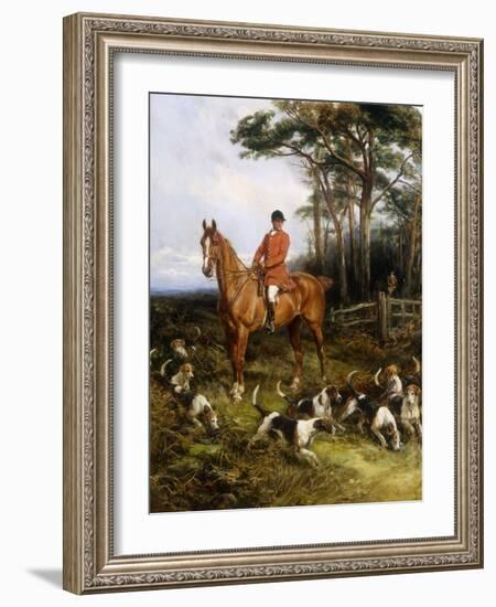 Picking up the scent-Heywood Hardy-Framed Giclee Print