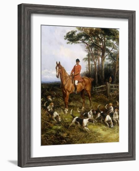 Picking up the scent-Heywood Hardy-Framed Giclee Print