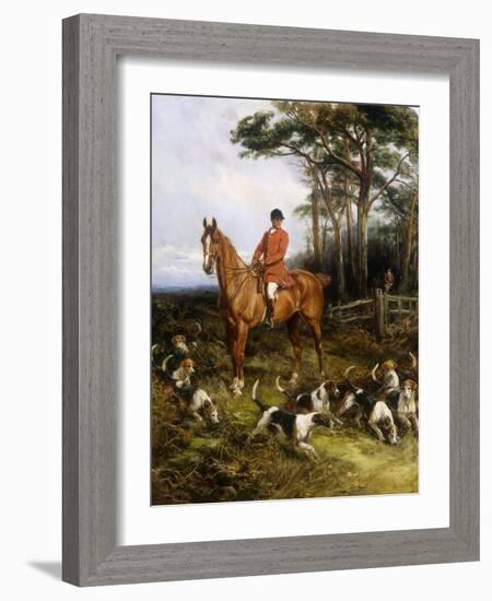 Picking up the scent-Heywood Hardy-Framed Giclee Print