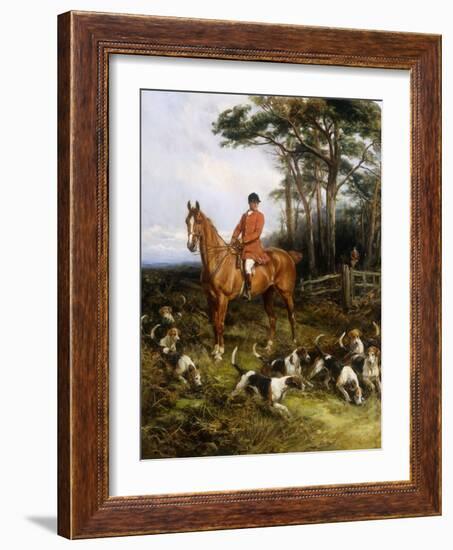 Picking up the scent-Heywood Hardy-Framed Giclee Print