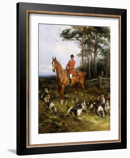 Picking up the scent-Heywood Hardy-Framed Giclee Print