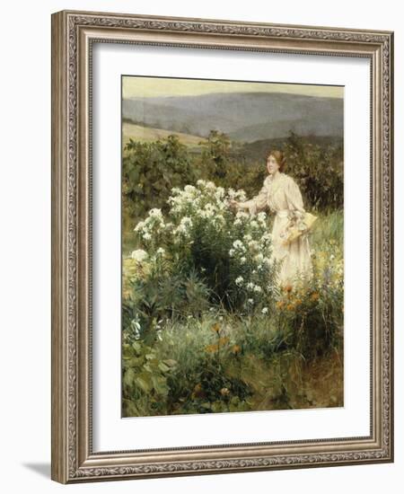 Picking Wild Flowers-Leon Bakst-Framed Giclee Print