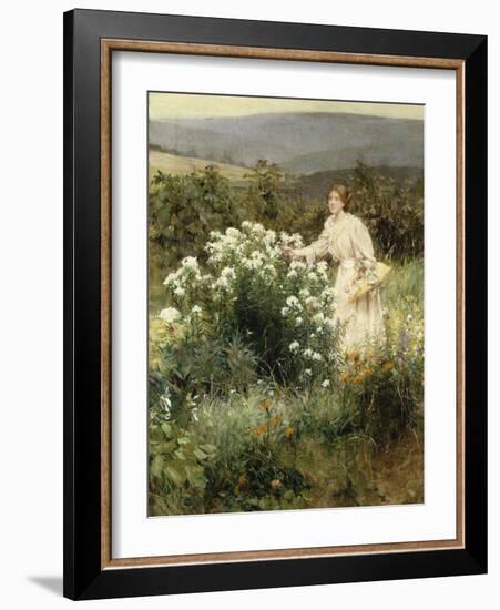 Picking Wild Flowers-Leon Bakst-Framed Giclee Print