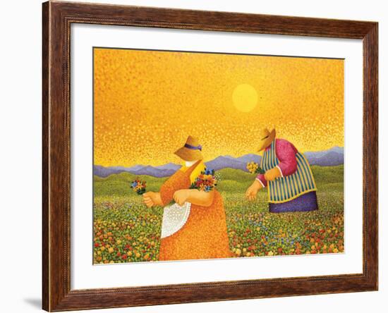 Picking Wildflowers-Lowell Herrero-Framed Art Print