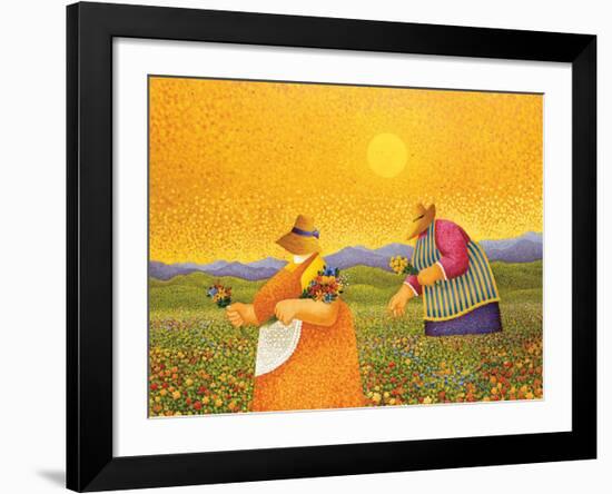 Picking Wildflowers-Lowell Herrero-Framed Art Print