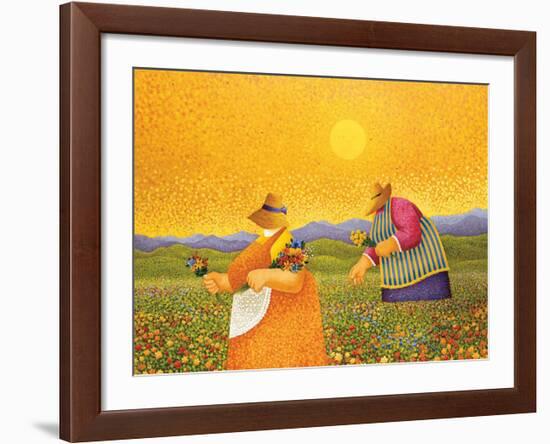 Picking Wildflowers-Lowell Herrero-Framed Art Print