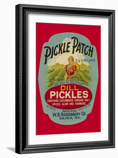 Pickle Patch Dill Pickles-null-Framed Art Print