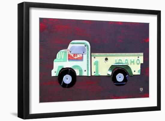 Pickup Truck-Design Turnpike-Framed Giclee Print