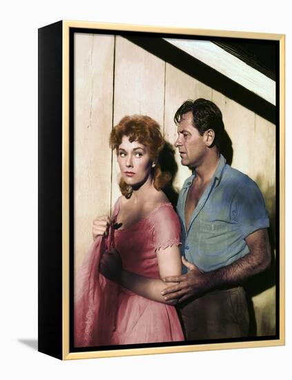 PICNIC, 1956 directed by JOSHUA LOGAN Kim Novak and William Holden (photo)-null-Framed Stretched Canvas