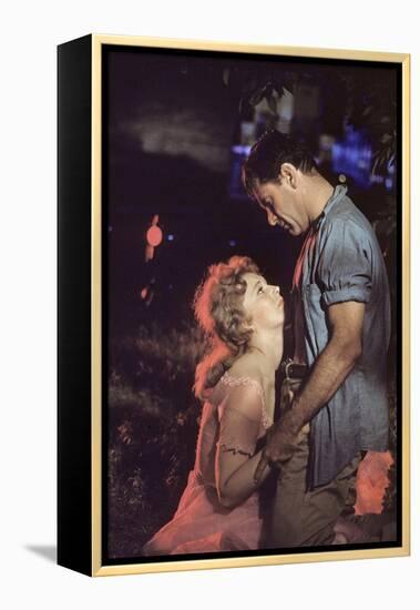 PICNIC, 1956 directed by JOSHUA LOGAN Kim Novak and William Holden (photo)-null-Framed Stretched Canvas