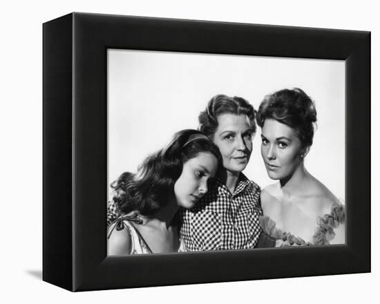 PICNIC, 1956 directed by JOSHUA LOGAN Susan Strasberg, Betty Field and Kim Novak (b/w photo)-null-Framed Stretched Canvas