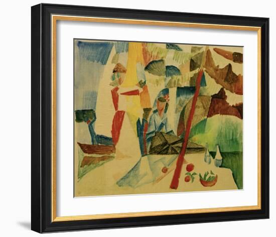 Picnic After Sailing-Auguste Macke-Framed Giclee Print