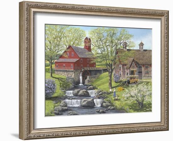 Picnic at the Mill-Bob Fair-Framed Giclee Print