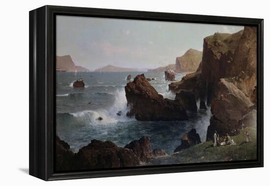 Picnic by the Sea-Thomas Hill-Framed Premier Image Canvas