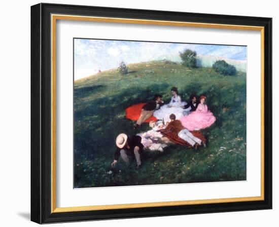 Picnic in May, 1873-Pal Szinyei Merse-Framed Giclee Print