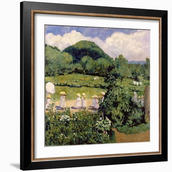 Picnic in May, Summer Day, 1906-Karoly Ferenczy-Framed Giclee Print