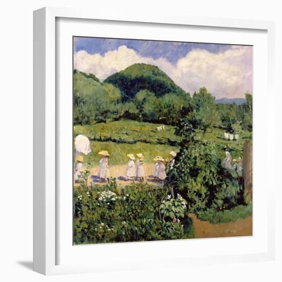 Picnic in May, Summer Day, 1906-Karoly Ferenczy-Framed Giclee Print