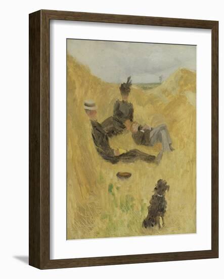 Picnic in the Country (W/C on Paper)-Henri de Toulouse-Lautrec-Framed Giclee Print