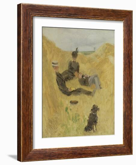 Picnic in the Country (W/C on Paper)-Henri de Toulouse-Lautrec-Framed Giclee Print