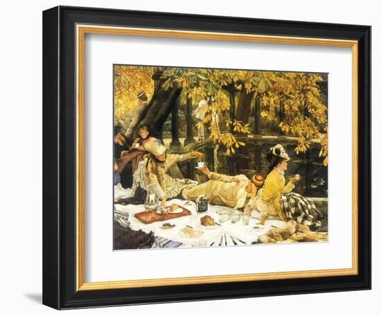 Picnic Lunch by Pool, 1876-James Tissot-Framed Giclee Print