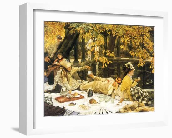 Picnic Lunch by Pool, 1876-James Tissot-Framed Giclee Print