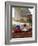 Picnic Lunch of Bread, Cheese, Tomatoes and Red Wine on a Hamper in the Dordogne, France-Michael Busselle-Framed Photographic Print