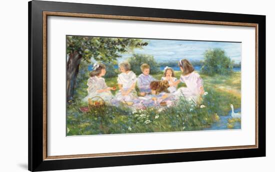 Picnic on the Island-Hélène Léveillée-Framed Art Print