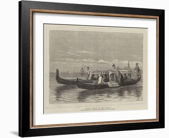 Picnic Party on the Lagoon-George Goodwin Kilburne-Framed Giclee Print